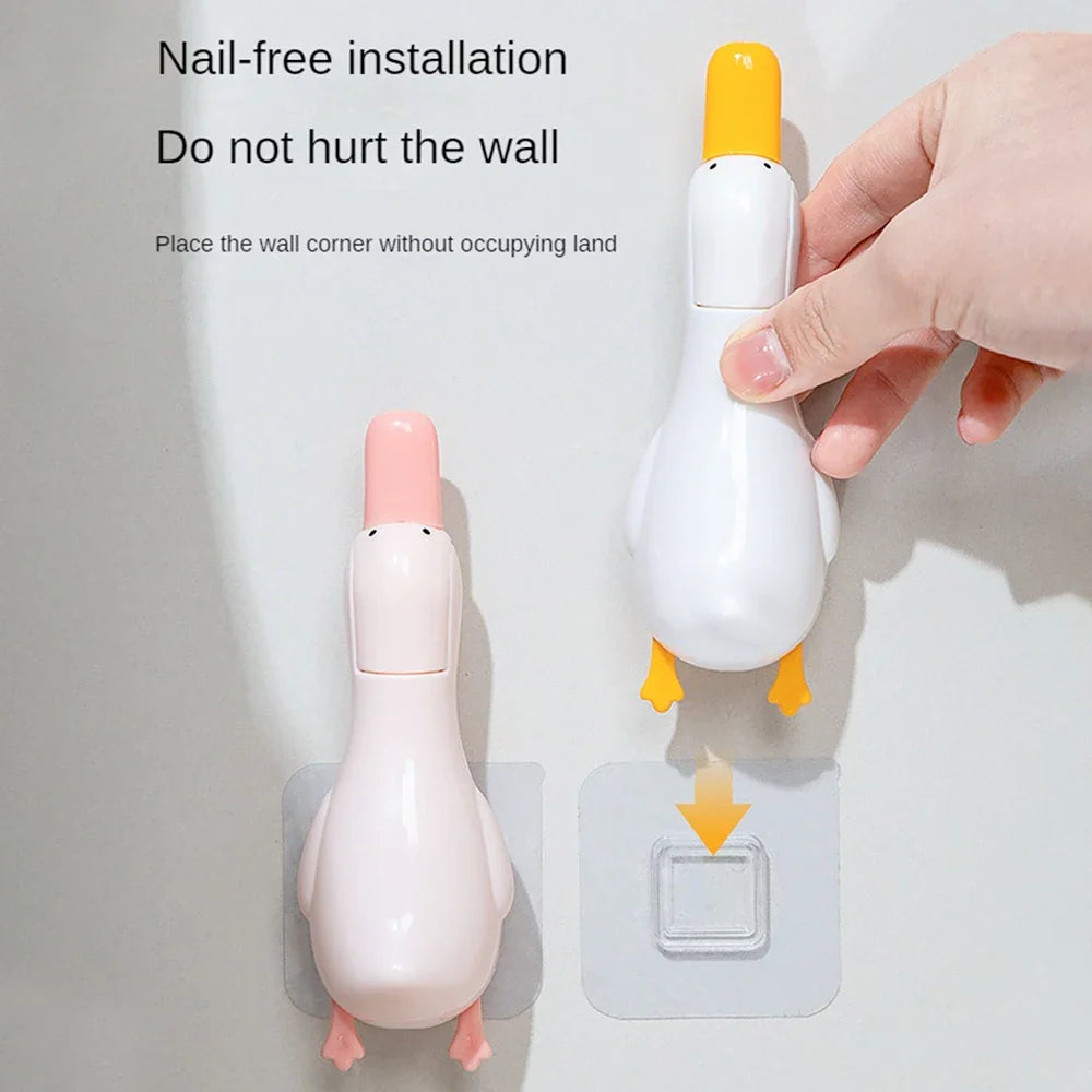 Cute Duck Wall-Mounted Hair Pickup Clip