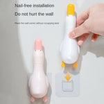 Cute Duck Wall-Mounted Hair Pickup Clip