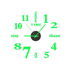 3D Luminous Silent Wall Clock