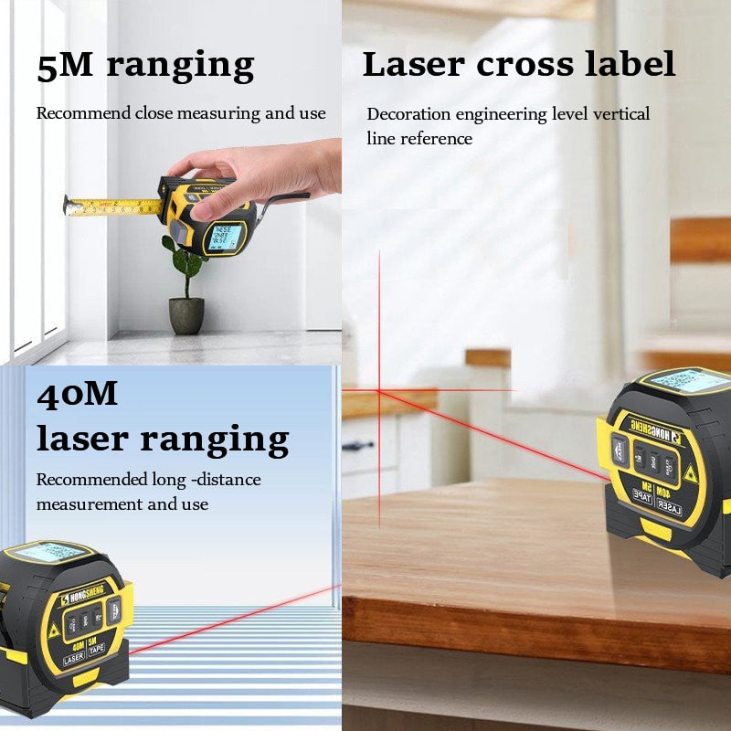 3in1 Ultimate Pro Laser Smart Tape Measure - Image 2