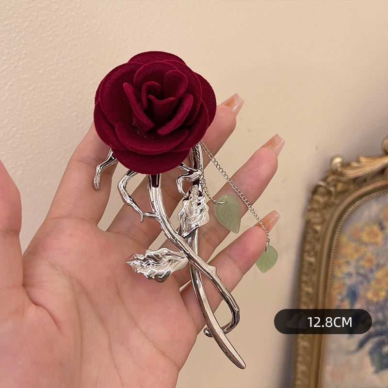 Elegant Rose Retro Hairpin - Image 9