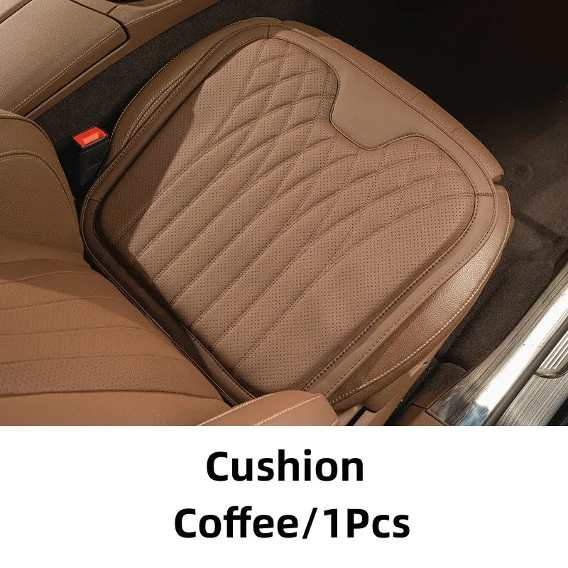 Leather Breathable Comfy Premium Car Seat Cushion - Image 7