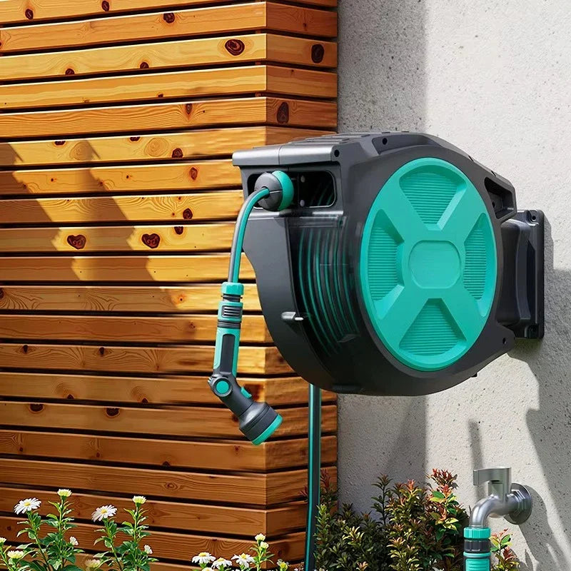 Yardpilot Auto-Retractable Wall-Mounted Garden Hose Reel - Image 0