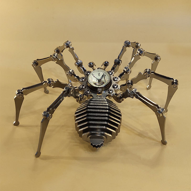 Robot spider Stainless Steel Mechanical Clock