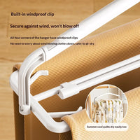 Fold Away Extendable Laundry Hanger Rack - Image 4