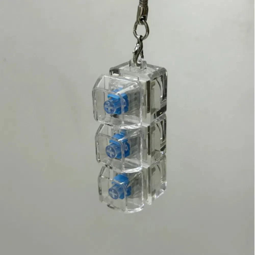 Mechanical Cube Click Fidget Keychain - Image 5