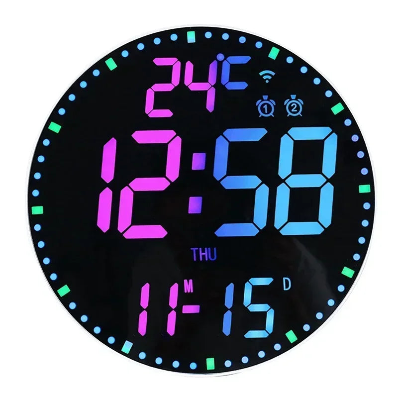Neon Pulse Smart RGB Multifunctional Wall Clock - Image 8