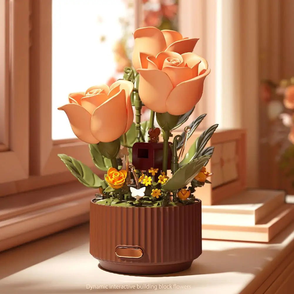 Interactive Blooming Rose Table Lamp - Image 1