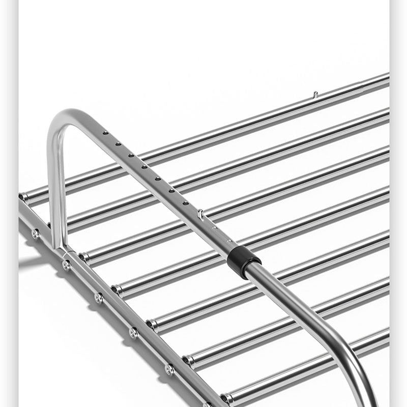 Stainless Steel Foldable Balcony Clothes Hanger - Image 2