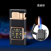 Dual Flame Built-in Watch Butane Gas Lighter - Image 9