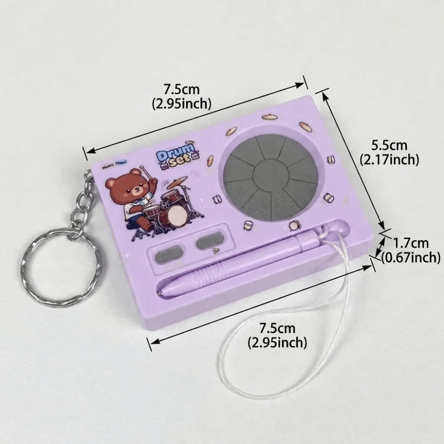 Mini Mixtape Music Player Keychain
