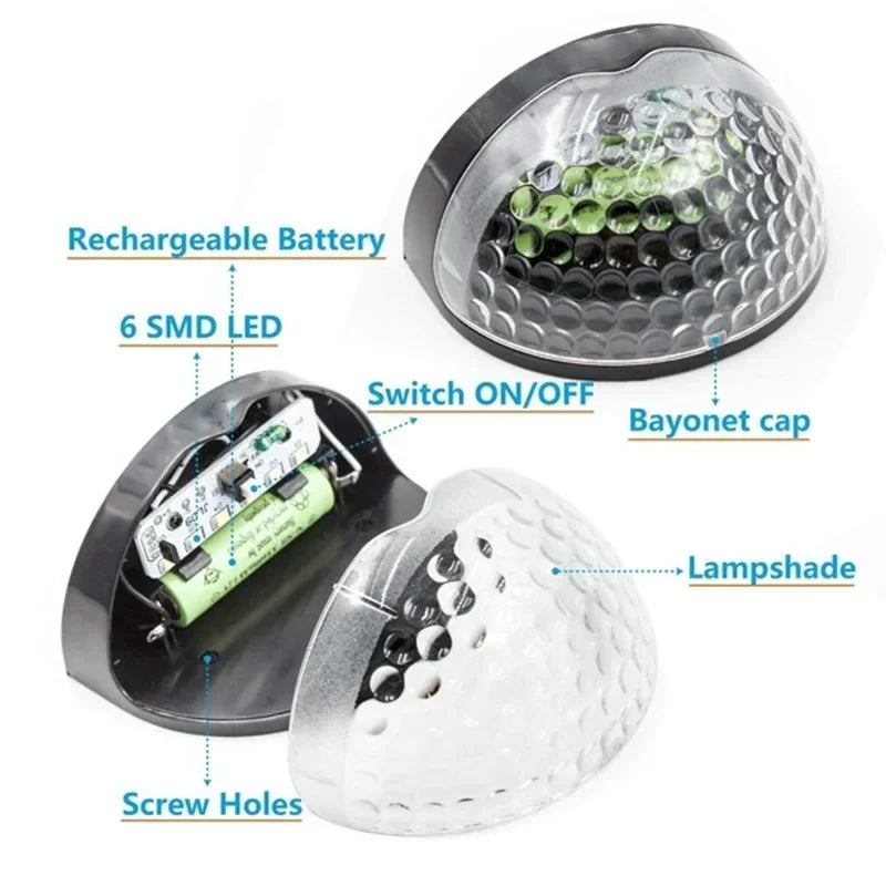 Outdoor Waterproof Solar LED Patio Wall Lamp - Image 7