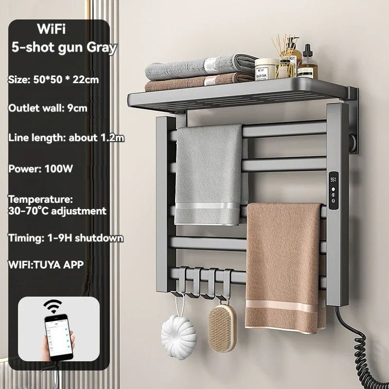 Intelligent Electric Heated Towel Drying Organizer Rack - Image 20