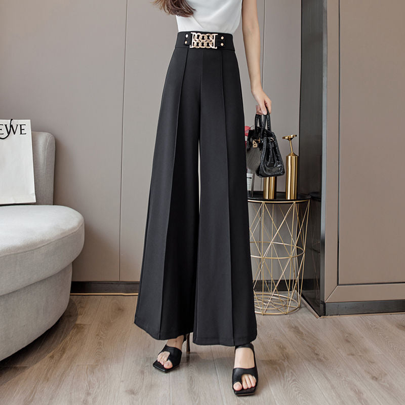 Stylish Steel-Infused High-Waisted Women's Trousers - Image 2