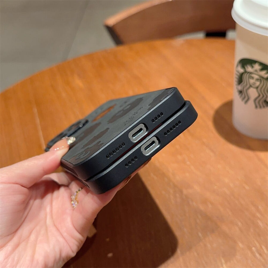 Cute Monster Shockproof Leather iPhone Case - Image 9