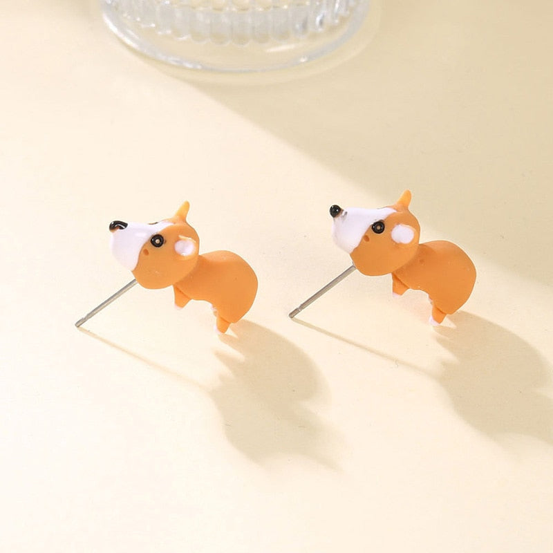 Animal Bite Cartoon Creative Earrings - Image 11