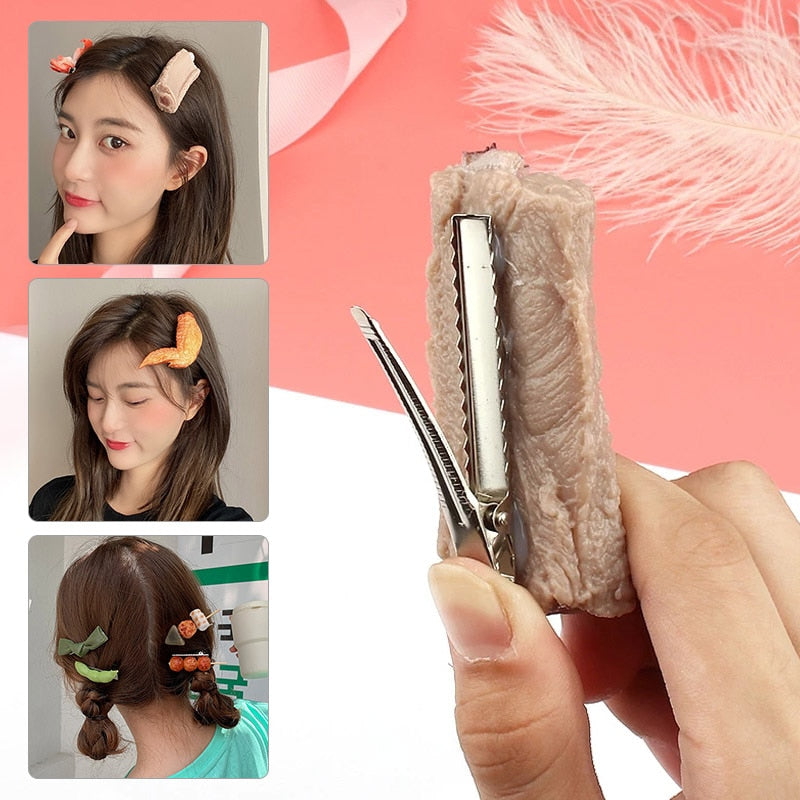 Silicone Food Hair Clips - Image 3