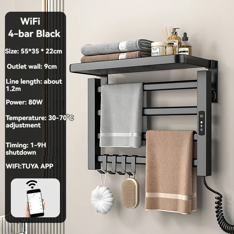 Intelligent Electric Heated Towel Drying Organizer Rack - Image 15