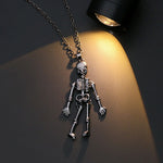 Skeleton Couple Magnetic Necklace