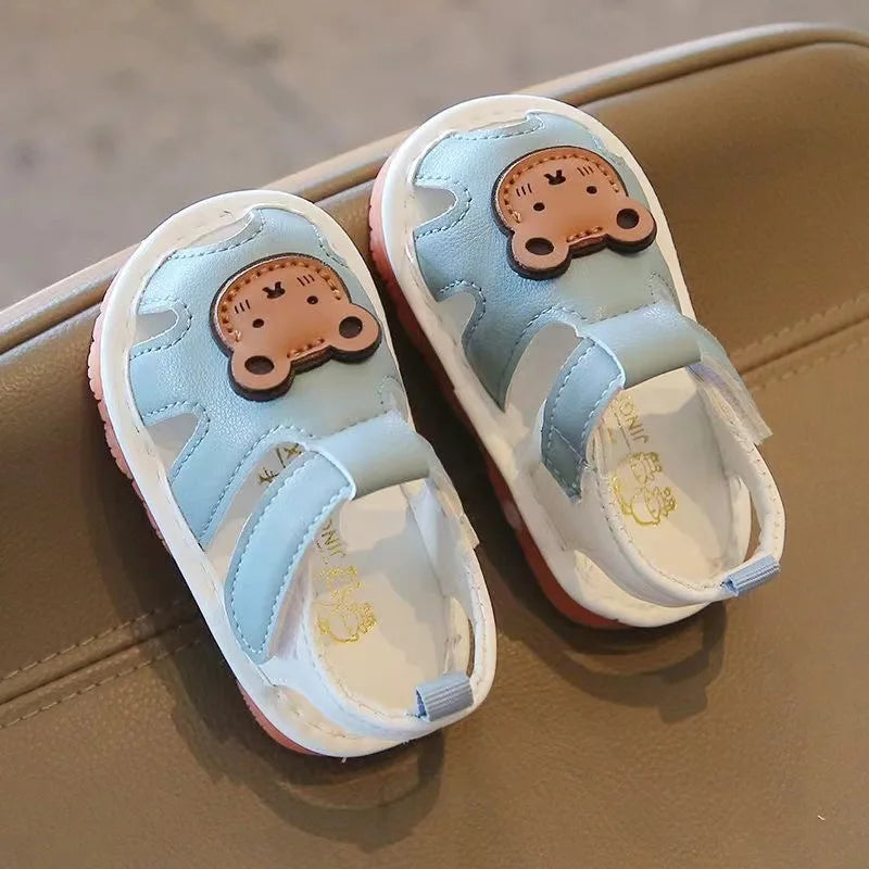 Softpaw Teddy Bear Soft Sole Baby Sandals - Image 2