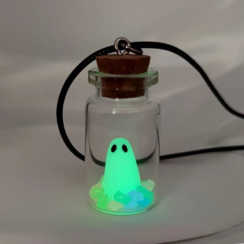 Mystic Night Glow Ghost Necklace - Image 3