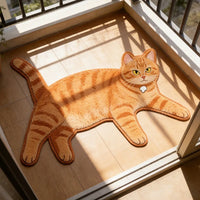 Pawprint Cute Cat-Shape Area Rug