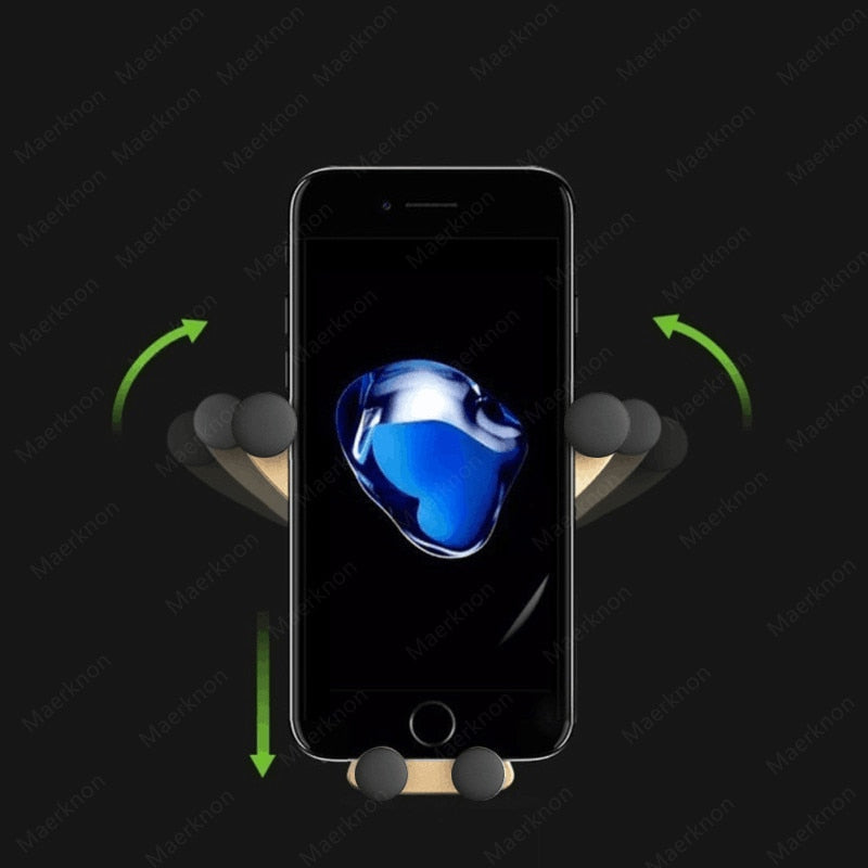Gravity Support Air Vent Clip Car Phone Holder - Image 2