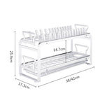 Kitchen Cabinet Sliding Storage Dish Rack