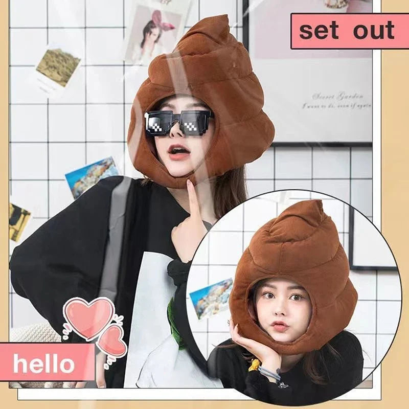 Funny Fake Poop Emoji Hat - Image 2