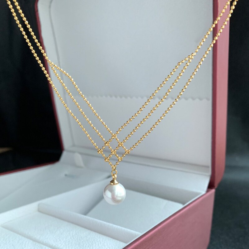 Bohemian Drop Stylish Pearl Necklace - Image 7