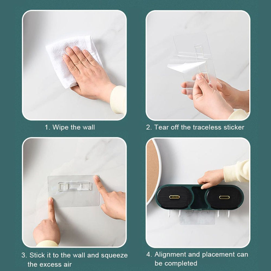 Wall-Mounted Waterproof Bathroom Storage Rack - Image 4