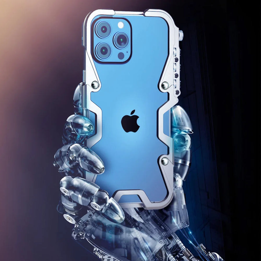 Tactical Grip Shockproof Alloy Frame iPhone Case - Image 3