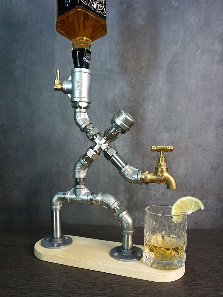 Vintage Human Industrial Pipe Drink Dispenser