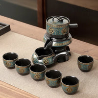 Royal Golden Porcelain Dragon Flow Tea Set - Image 7