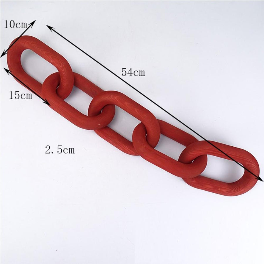 Modern Wooden Chain Link Decor - Image 9