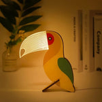 Charming Wooden Animals LED Bedside Lamps