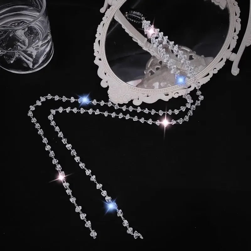 Rhinestone Tassel Glamorous Hair Chain - Image 8