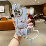 3D BunnyKorean Style Mirror iPhone Case