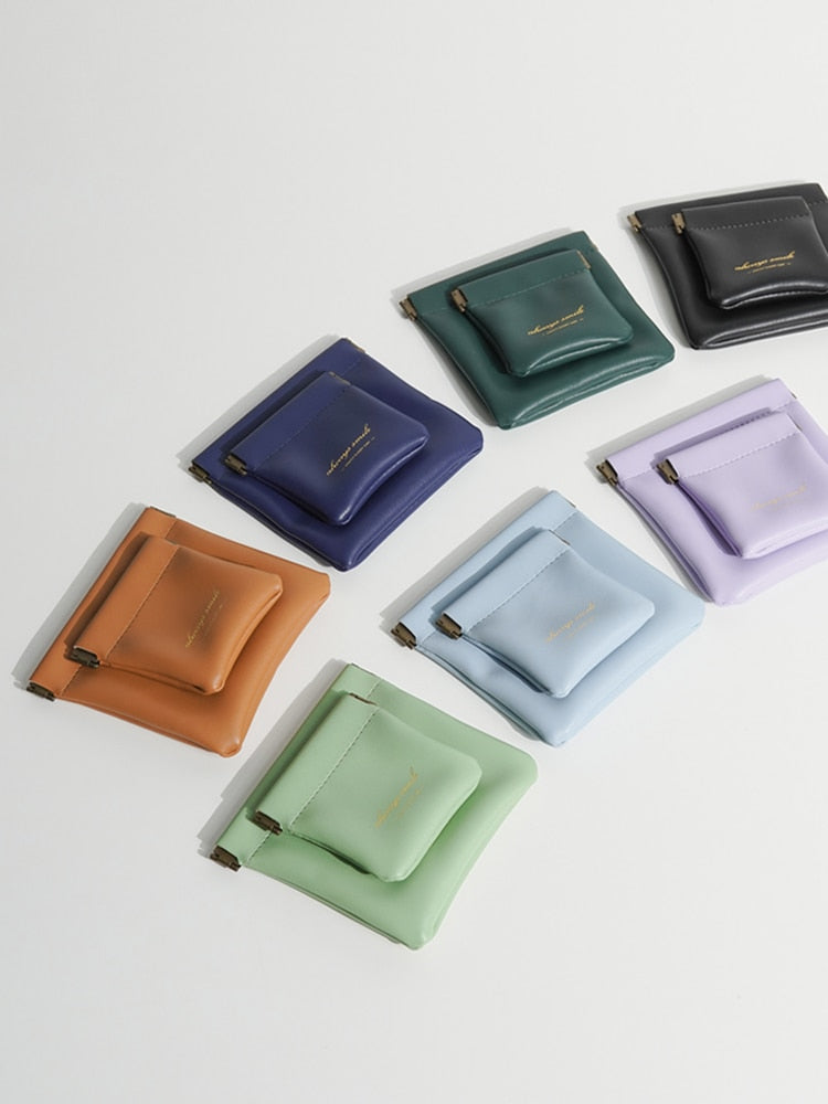 Waterproof Mini Leather Makeup Bag - Image 3