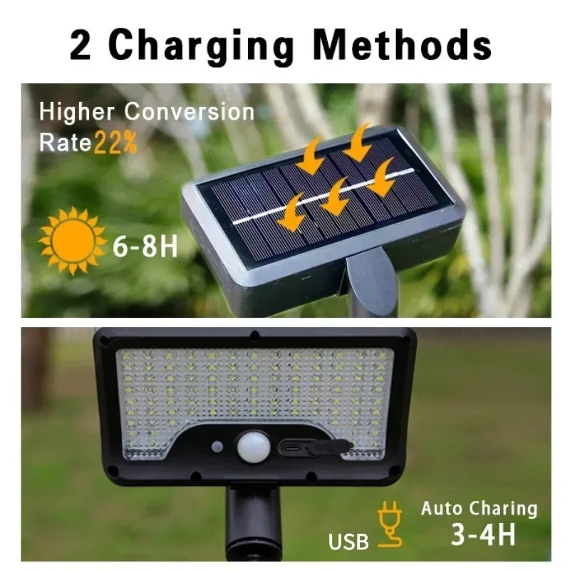 Flexible Tripod Solar Powered Motion Sensor Outdoor Light - Image 4
