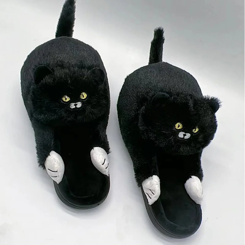 Cuddle Cat Plush Slippers