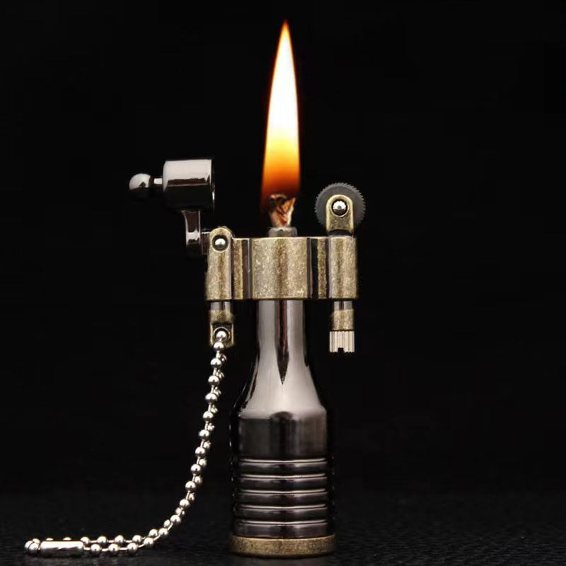 Jet Power Retro Metal Keychain Lighter - Image 1
