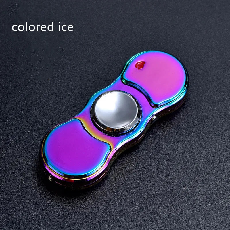 Metal Rechargeable Colorful Light Fidget Spinner Lighter - Image 8