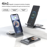 Clear Beam Foldable Magnetic Wireless Charger Stand