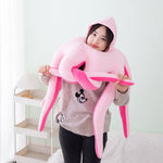 Giant Octopus Soft Tentacle Wearable Plush Toy