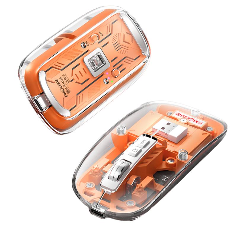 Silent Transparent Clear Click Wireless Mouse - Image 8