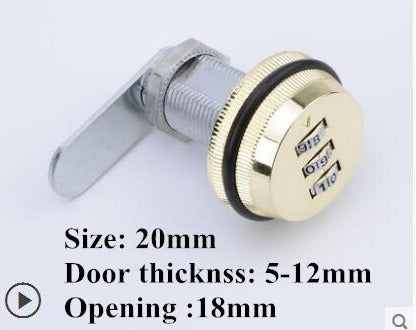 3-Digit Mechanical Password Cabinet Lock