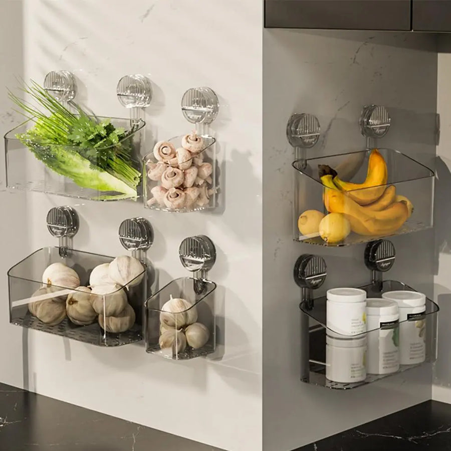 Strong Suction Quick Mini Bathroom Storage Rack - Image 3