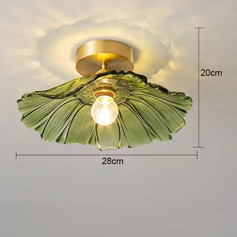 Blush Bloom Vintage Glass Pendant Light