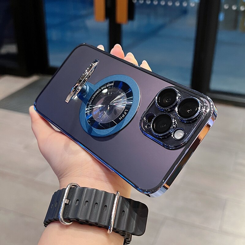 360 Rotating Transparent iPhone Holder Case - Image 6